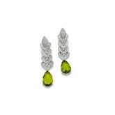 Raima Studded Earrings Green - The Pashm